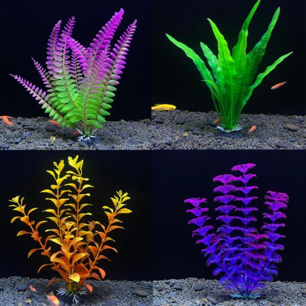 LFYXCW 5Pcs Artificial Plastic Plants Decor Fish Tank Ornament for Aquariums Decorations - Image 4