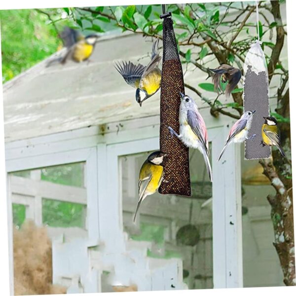 Yardwe 8pcs Bird Food Bag Mesh Bag Bird Feeder Hanging Bird Feeder Bag Drawstring Birds Feeder Bird Feeding Bags Drawstring Feeder Bag Bird Food Container Birds Feeder Socks Polyester - Image 6