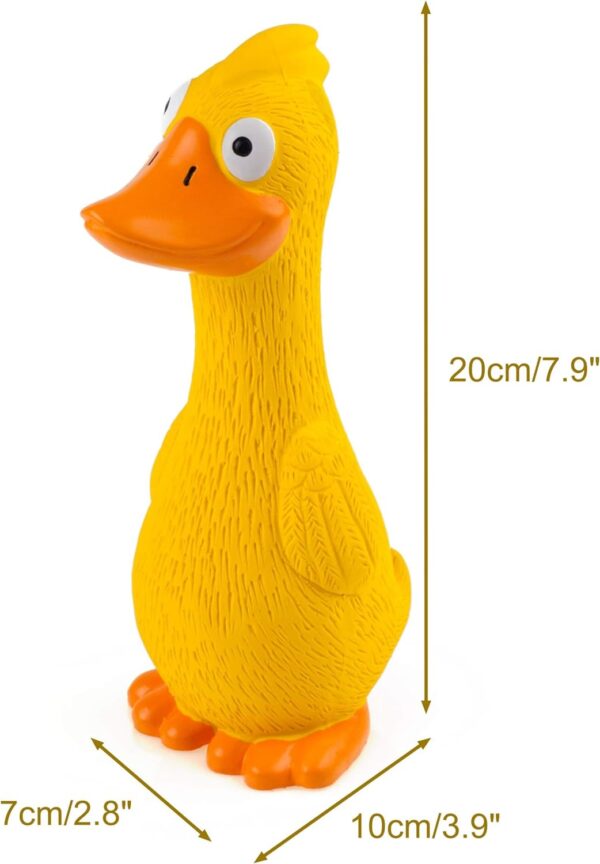 CHIWAVA 2 Pack 7.9 Inch Squeak Latex Dog Toy Yellow Duck Interactive Play for Small Medium Dogs - Image 6
