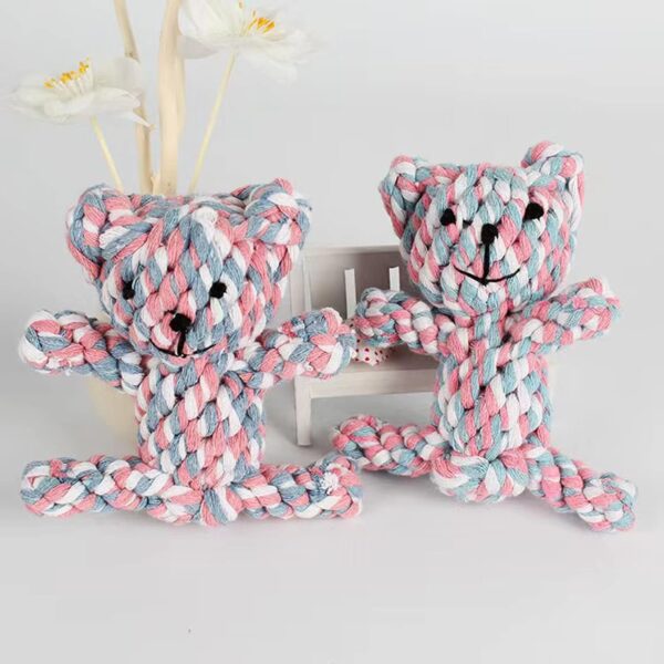 HESUILONG Dog Toys Puppy Teething Chew Toys,Pet Toys,Dog Chew Toys Cat Chew Toy,Safe Braided Dog Rope Toys Healthy Handmade Gift - Image 7