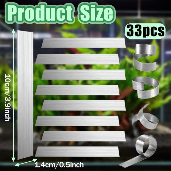 VPB Bendable aquarium plant weights,Metal aquarium plant holder weight anchor,Reinforcing weights for ponds, afloating plants for aquarium and aquarium plants,Prevent floating(33pcs) - Image 4