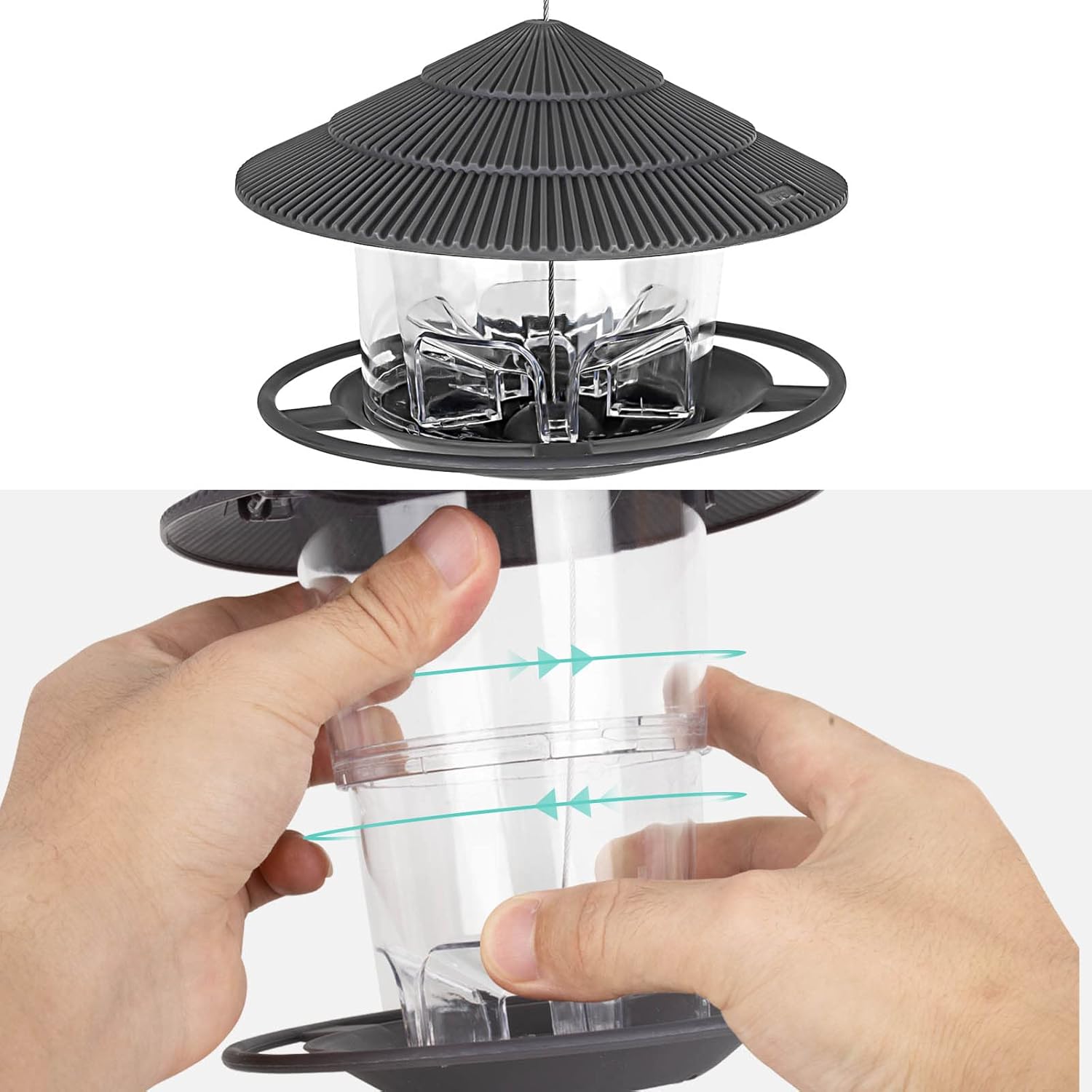 Bird Feeders for Outside, Bird feeder, Wild Bird seed for Outside Feeders, Squirrel Proof Birds Feeder, Garden Decoration - Image 2