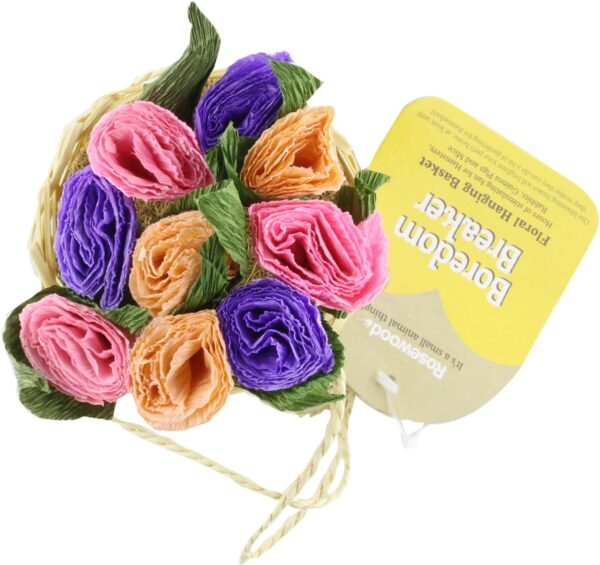 Rosewood Boredom Breaker Floral Hanging Basket, Toy for Small Animals - Image 2