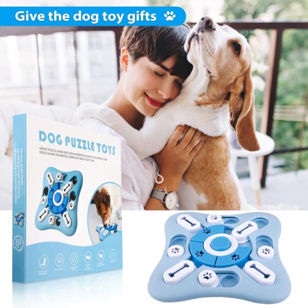 Leipple Dog Puzzle Toys,Dog Puzzle Slow Feeder Toy for Large Medium Small Dogs, Interactive Dog Toys for Improve Dog's IQ and Brain Stimulation.Dog Treat Dispenser with Squeaky and Non-Slip Design - Image 7