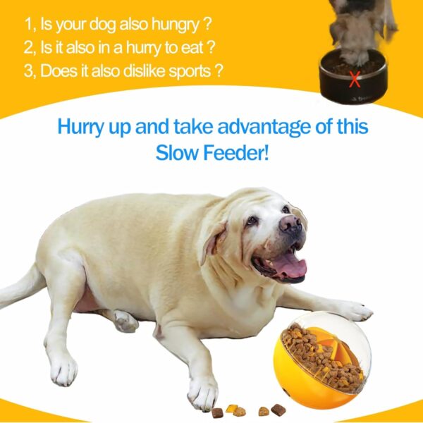JWTEEE Dog puzzle toys,Interactive dog toys, Dog treat ball,Dog Toy Treat Ball,Food Dispenser,dog games for boredom,Slow Eating Ball for Small Medium Large Dogs and Cats - Image 2