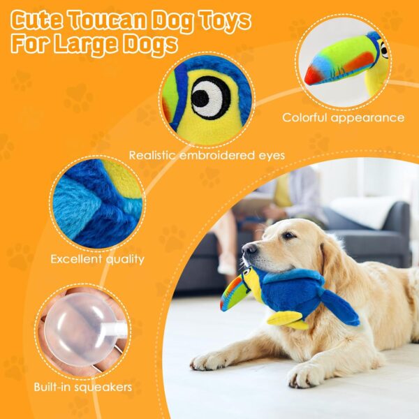 WOWBALA Plush Squeaky Dog Toys: Interactive Dog Toys - Tough Dog Toys for Large Dogs - Excellent Dog Toys for Small, Medium, Large Dogs - Image 4