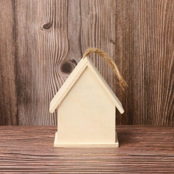 Bird Feeders for Small Birds House Box Box House Box Bird Bird House Wooden Bird Dox Bird Patio & Garden Squirrel Corn Food (Brown, One Size) - Image 5