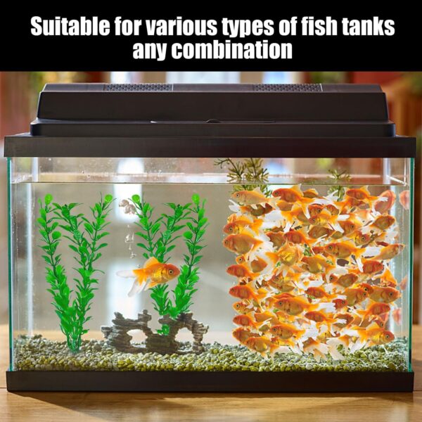 TYGFRT 6 Fish Tank Artificial Plants, Aquarium Aquatic Plant Accessories, Fish Tank Plants, Aquarium Decorations, Aquarium Plastic Aquatic Plants, Fish Tank Accessories and Ornaments (Green) - Image 5