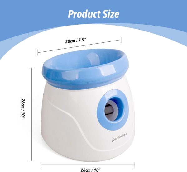 pet prime Automatic Dog Ball Launcher, Dog Ball Thrower, Interactive Puppy Pet Fetch Toy, Mini Dog Ball Throwing Machine for Small and Medium Dogs, With 3 PCS 2" Tennis Balls - Image 5