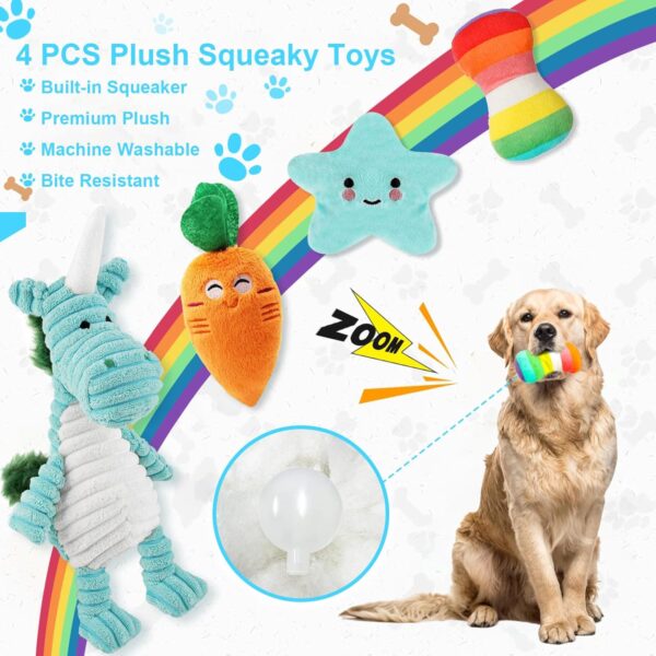 Kapetgo 10 Pack Dog Toys Puppy Toys from 8 Weeks Small Dog Interactive Rope Toys Indestructible Tough Puppy Chew Toys，Gift for Small Dogs (Blue Unicorn) - Image 3