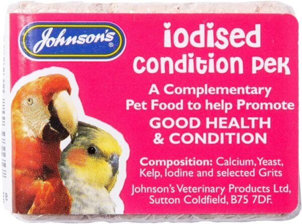 10 PACK JOHNSONS IODISED CONDITION PEK BLOCK BUDGIE PARROT BIRD CAGE HANGING TREAT - Image 3