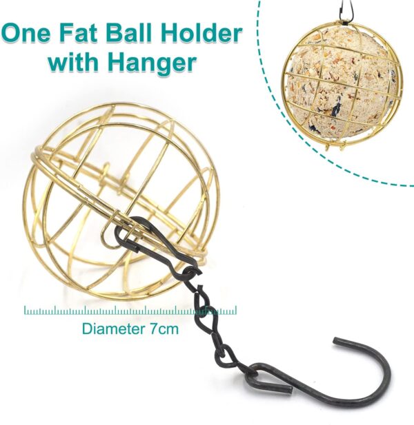Zeqeey Hanging Mix Seed Blends Bird Feeder, Sunflower Heart Peanuts Nut Seed Birdfeeder Food Holder for Feeding Outdoor Garden Wildlife Little Birds Attracting Dunnocks Sparrows Robins - Image 3