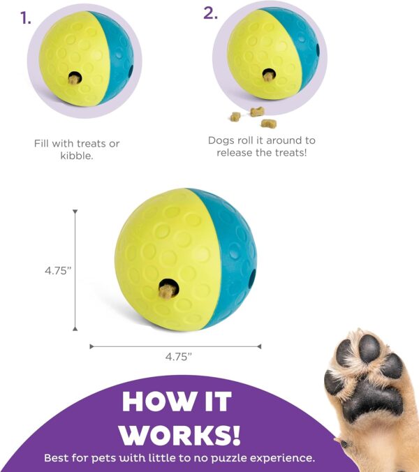 Outward Hound Nina Ottosson Treat Tumble Blue Interactive Treat-Dispensing Puzzle Dog Toy, Small - Image 3