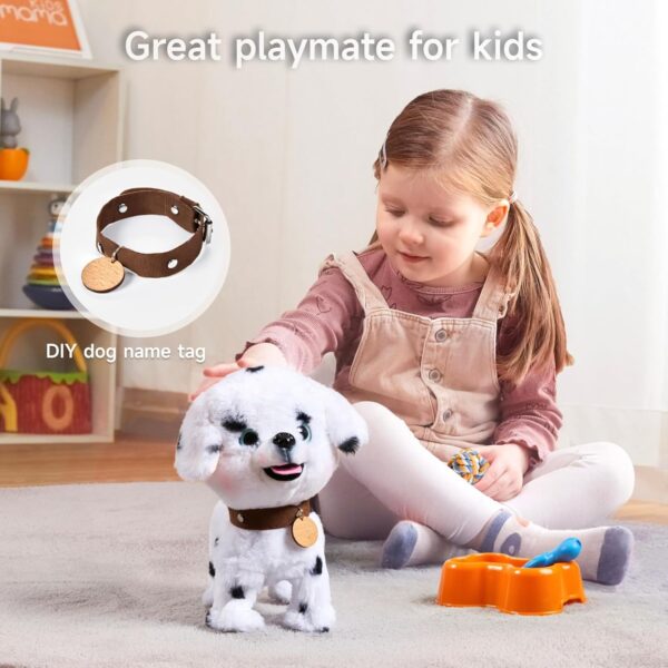 OR OR TU Walking Dog Toys for Kids Toy Dog Plush Electronic Pets Dog Puppy, Walk and Bark on a Lead, Realistic Interactive Toys Dog for Kids 3 4 5 6 7+ Years Old Girls Boys Gift - Image 4