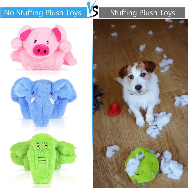 SHOKUTO Dog Toys, Interactive Dog Toys for Boredom for Puppy Small Medium Large Dogs, No Stuffing Crocodile Squeaky Dog Toys, Durable Dog Chew Toys for Teeth Cleaning, Christmas Dog Toys Gifts - Image 2
