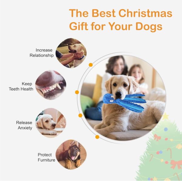 CPYOSN Squeaky Dog Toys, No Stuffing Crinkle Plush Chew Toys for Puppy Teething, Durable Interactive Soft Dog Toys for Small, Medium and Large Dogs - Image 6