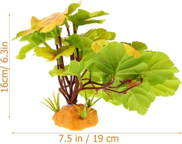 Sosoport Simulated Green Plants and Landscaping Jumping Spider Enclosure Accessories Terrarium Simulated Plant Reptile Tank Plant Aquarium Fake Plant Terrarium Plants Reptile Supplies - Image 2