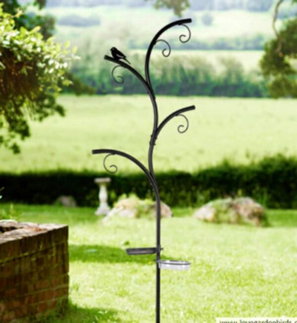 Garden Mile Wild Bird Feeder Station - Stylish Tree Look Hanging Bird Feeders with Many Hooks and Branches - Seed, Peanut, Sunflower and Fat Ball Bird Feeders Ideal for Outdoors, Graden, Patio - Image 3