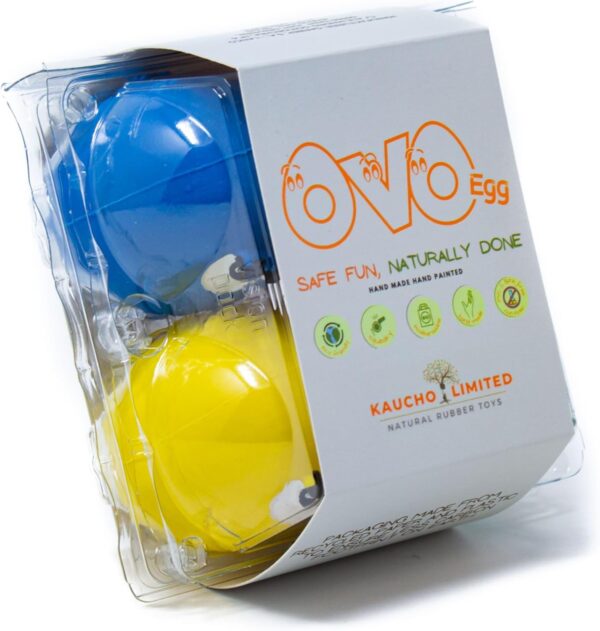 Mushroom & Co OVO the Egg Original (set of 4 eggs), catch and fetch toy, ideal for mini and small dogs - Image 3