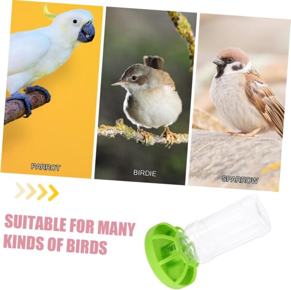 Yardwe 3pcs Parrot Feeder Parrot Food Feeding Container Automatic Bird Feeder Ornament Indoor Bird Feeder Bird Feeding Tool Bird Food Feeder Reusable Bird Feeder Bird Food Bowl - Image 7
