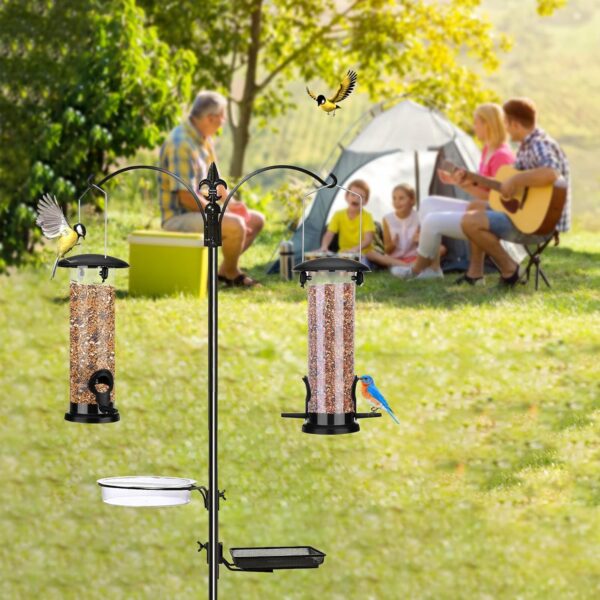 Kungfu Mall 2PCS Bird Feeders Hanging Wild Garden Bird Seed Feeder Hanging Feeders for Small Birds Garden Outdoors Feeding - Image 7