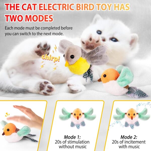 Gvoo Cat Toys Interactive for Indoor Outdoor Cats Adult Kitten, Electric Cat Interactive Toys, Moving Cat Toys for Indoor, Automatic Cat Toy with Catnip Kitten Toys - Image 4