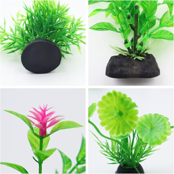 OMJMYY 21 Pack Aquarium Plants Artificial Fish Tank Plants Artificial Aquarium Fish Tank Plastic Plants Tropical Fish Tank Plants Fish Tank Decorations for Fish Tank Decor Aquarium Decor - Image 3