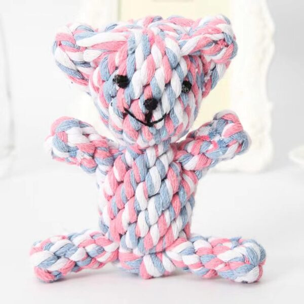 HESUILONG Dog Toys Puppy Teething Chew Toys,Pet Toys,Dog Chew Toys Cat Chew Toy,Safe Braided Dog Rope Toys Healthy Handmade Gift - Image 4