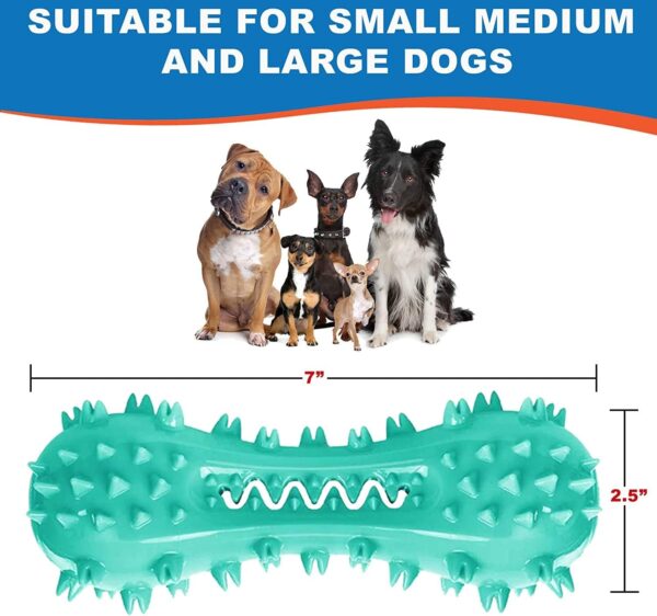 Toothbrush Dog Chew Toy, Stick Bone for Dog Teeth Cleaning, Tooth Brushing, Teething Chew Toys, Dental Oral Care for Small, Medium and Large Dogs(Blue) - Image 2