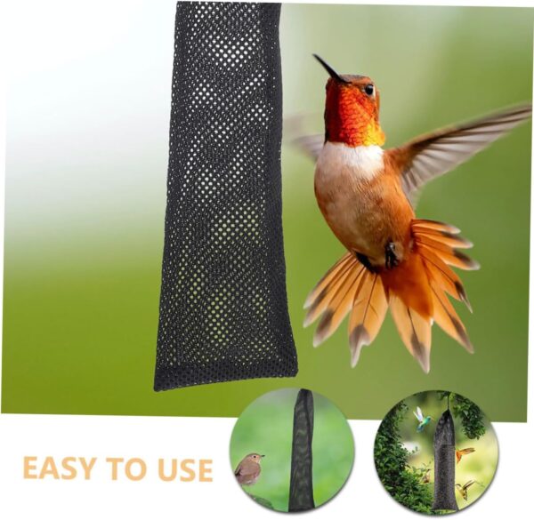 Yardwe 8pcs Bird Food Bag Mesh Bag Bird Feeder Hanging Bird Feeder Bag Drawstring Birds Feeder Bird Feeding Bags Drawstring Feeder Bag Bird Food Container Birds Feeder Socks Polyester - Image 2
