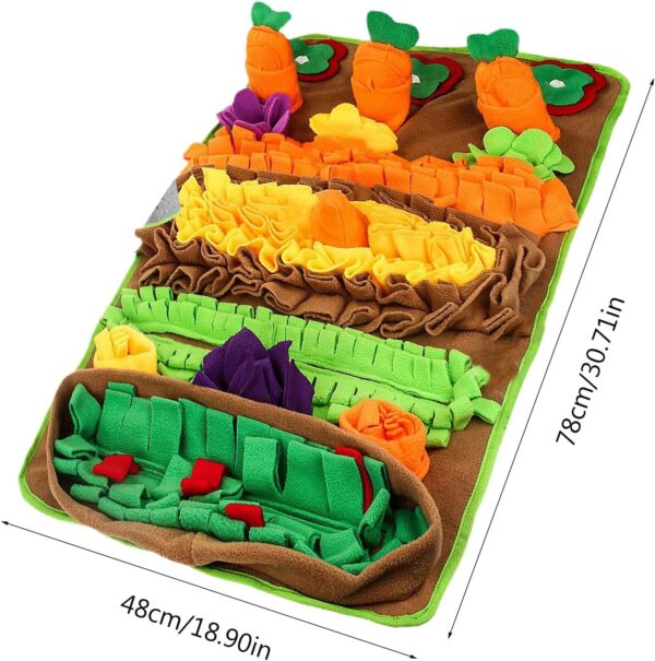 Illkjasfc Pet Dog Snuffle Mat Slow Feeding Puzzle Food Mat Dogs Sniffing Mat AntiSlip Puzzle Mat For Boredom Dog Entertainment - Image 8