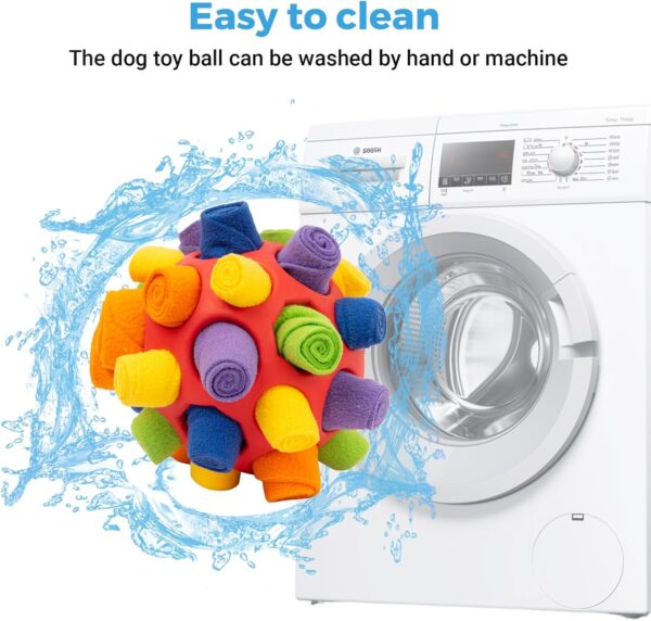 TWOPER Interactive Snuffle Ball for Dogs Durable Dog Puzzle Toys Ball Slow Feeding Game for Small, Medium, and Large Breed Dogs and Cat Portable Puppy Toys for Boredom and Stimulating - Image 7