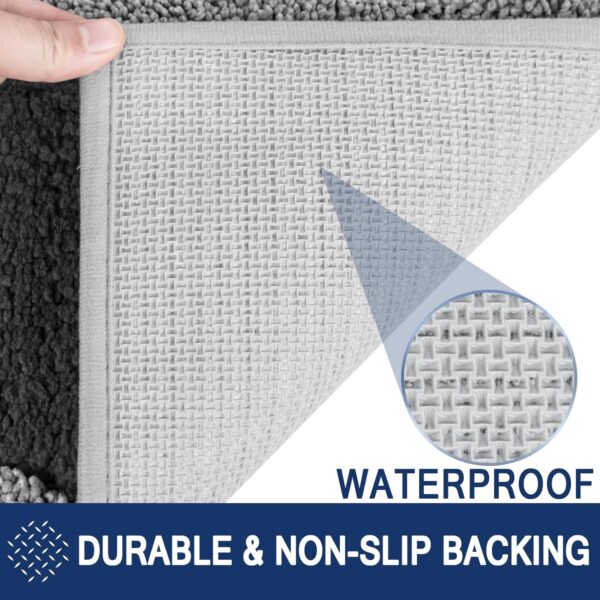 FCSDETAIL Dirt Trapper Indoor Door Mat 80 x 120 cm, Washable Entrance Rug, Absorbent Dog Doormat for Muddy Paws, Inside Mat for front door, Entryway, Pets - Image 6