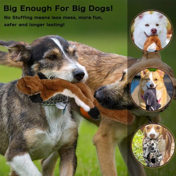 Newthinking No Stuffing Dog Toys, 6 Pack Squeaky Dog Toys Indestructible, Soft Plush Dog Toys for Small Medium Large Dogs - Image 5