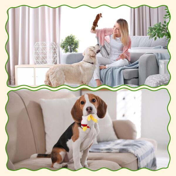 Pet Soft Dog Toys, Puppy Interactive Squeaky Plush Toys or Small Medium Dogs, 6 Pack - Image 7