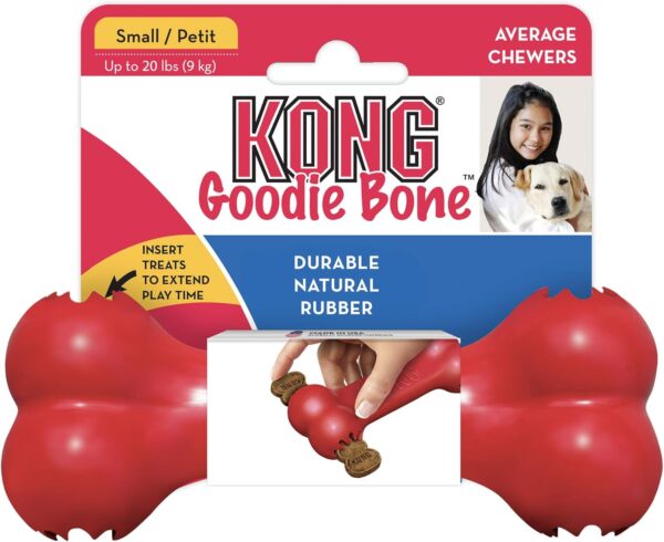 KONG Goodie Bone Dog Toy, Small, Red - Image 6