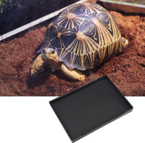 HIXNUG Reptile Bowl Square Water Food Dish Large Animal Pet Supplies for Bathing Feeding Feeding Pet Supplies (Large) - Image 5