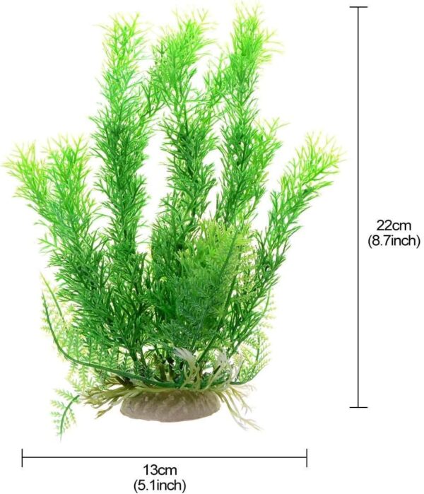 Saim Fish Tank Plants Artificial Aquarium Plant 8.7" Large Fish Tank Plants For Aquarium Decoration - Image 5
