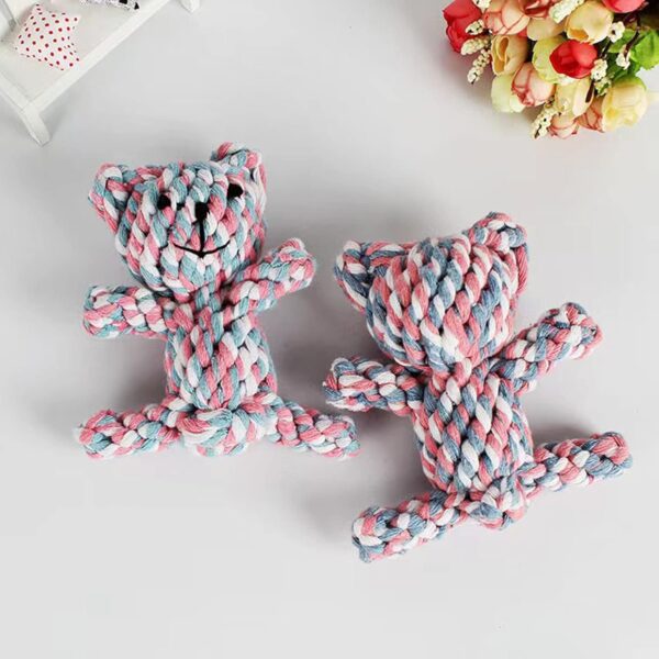 HESUILONG Dog Toys Puppy Teething Chew Toys,Pet Toys,Dog Chew Toys Cat Chew Toy,Safe Braided Dog Rope Toys Healthy Handmade Gift - Image 6