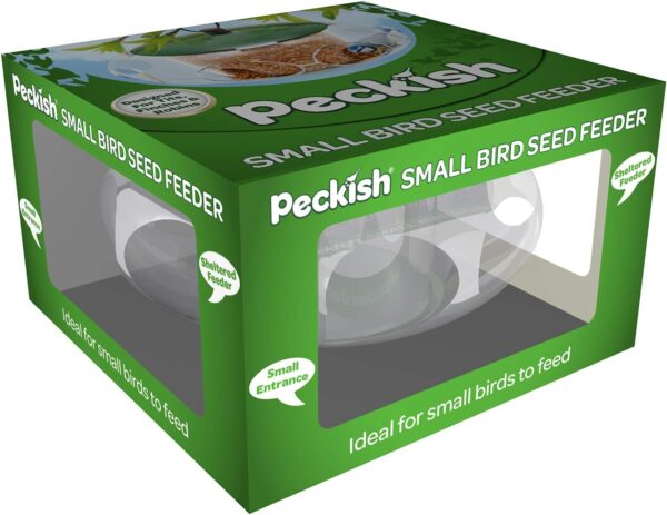 Peckish 60053061 Bird Seed Feeder for Small Birds, 24.8 x 14.8 x 5.4 cm, Green - Image 2