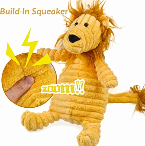 Ousiya 5-PACK Squeaky Dog Toys, Plush Dog Toys Assortment Soft Dog Toys Value Dog Toy Bundle Stuffed Animal Chew Toys for Puppies Small Mediem Large Dogs - Image 3