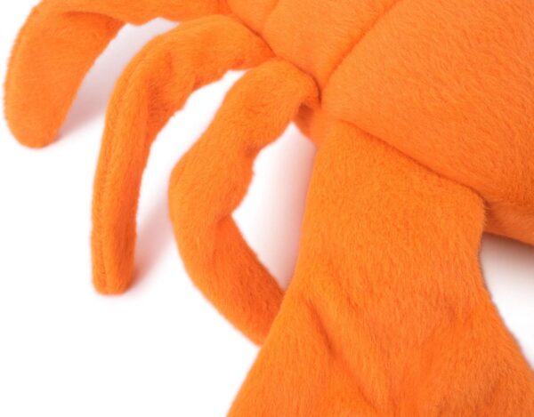 Petface Seriously Strong Plush and Rubber Lobster Dog Toy, Orange - Image 5