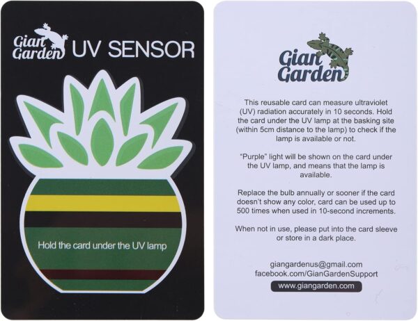 antianzhizhuang 2 Pcs/set UVB Test Card Reptiles Terrarium UV Light Lamp Life Effective Tests PVC Paper Pet Supplies Uvb Test Cards - Image 3