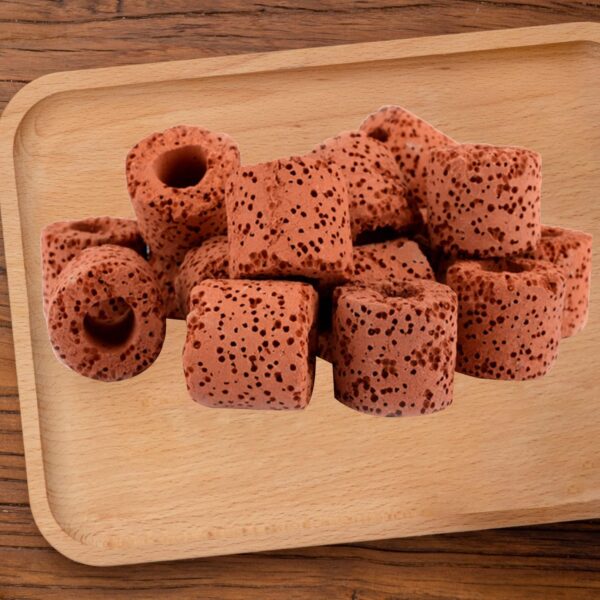 AOVNA 24Pcs Aquarium Water Plants Fixed Ring Fish Tank Plants Holder Red-Brown Ceramics Anti-Floating Accessories for Aquarium Decoration Fish Tank Pottery Holder Plant Gravity Ring - Image 3