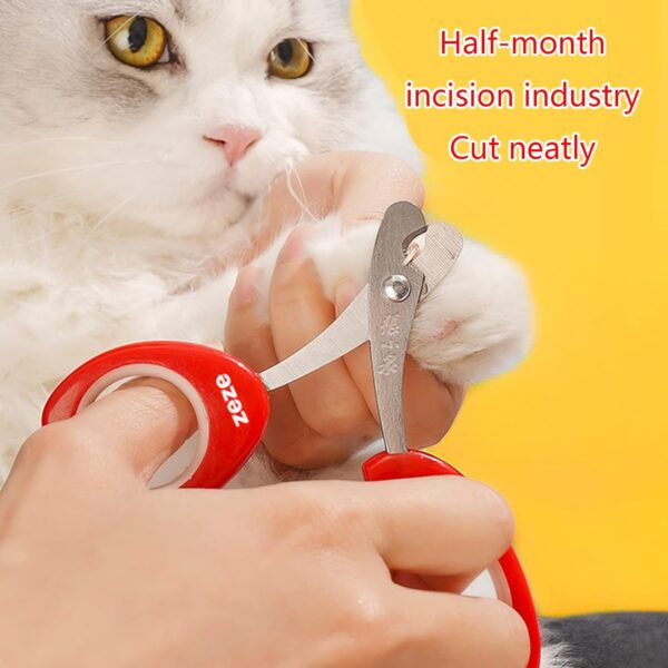 Illkjasfc Pet Cutter- For Small Animals Scissor Manicure Pedicure Care Stainless Steel Claw- Trimmer- For Grooming - Image 3