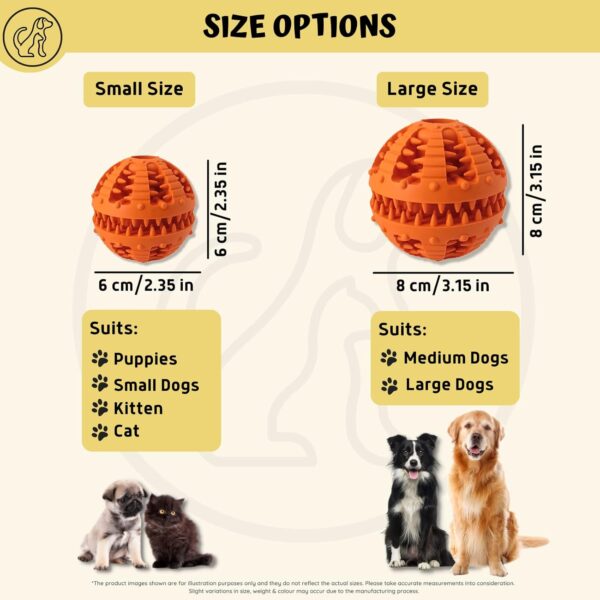 PawsOnlyUK Interactive Dog Toys for Boredom Dog Puzzle Toys Puppy Teething Toys for Small Large Dogs Dog Chew Toys (Large, ORANGE) - Image 4