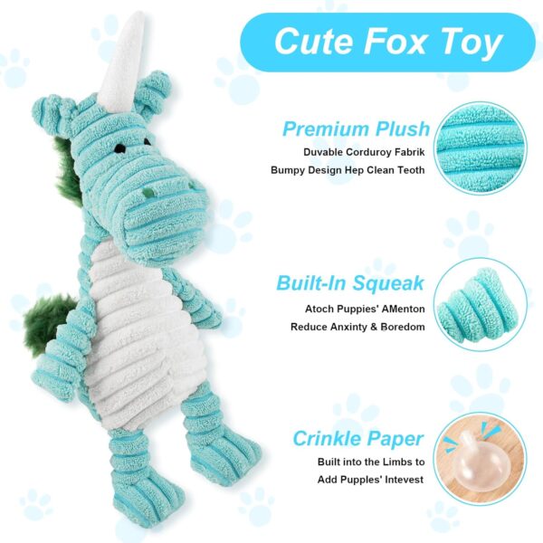 Kapetgo 10 Pack Dog Toys Puppy Toys from 8 Weeks Small Dog Interactive Rope Toys Indestructible Tough Puppy Chew Toys，Gift for Small Dogs (Blue Unicorn) - Image 2