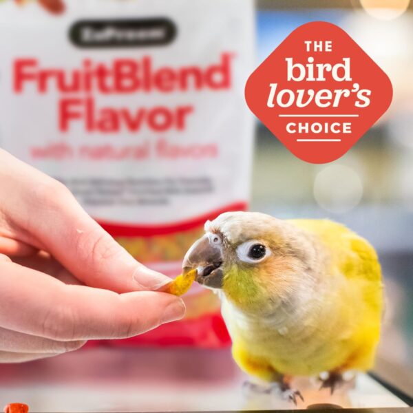 ZuPreem FruitBlend Flavor Pellets Bird Food for Parrots & Conures- Daily Blend for Caiques, African Greys, Senegals, Amazons, Eclectus, Small Cockatoos - 3.5 lb - Image 6