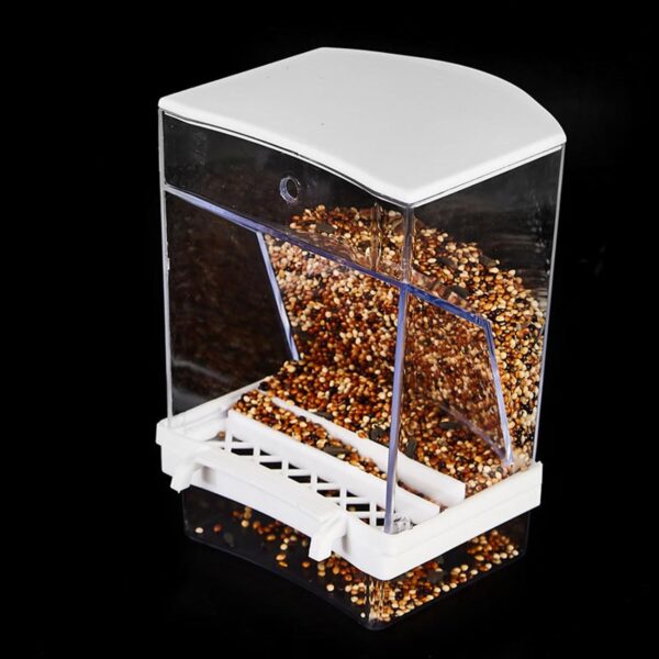 Dustproof Bird Food Feeder Hangable Feeding Box Automatic Bird Feeder Anti-spill Bird Food Container With Large Capacity - Image 3