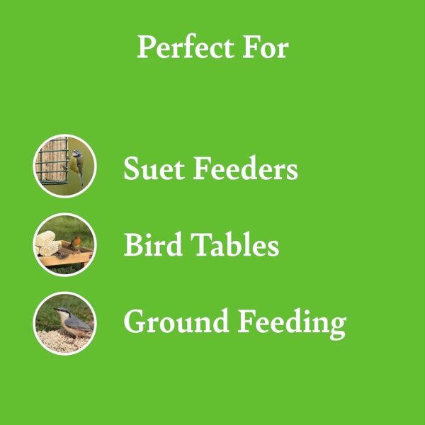 lavera Suet Logs for Wild Birds - with Mealworms for Extra Taste and Nutrition, High in Energy and Protein, Ridged for Better Grip, Great for Suet Feeders and Bird Tables (8 x 500g) - RSPB - Image 5